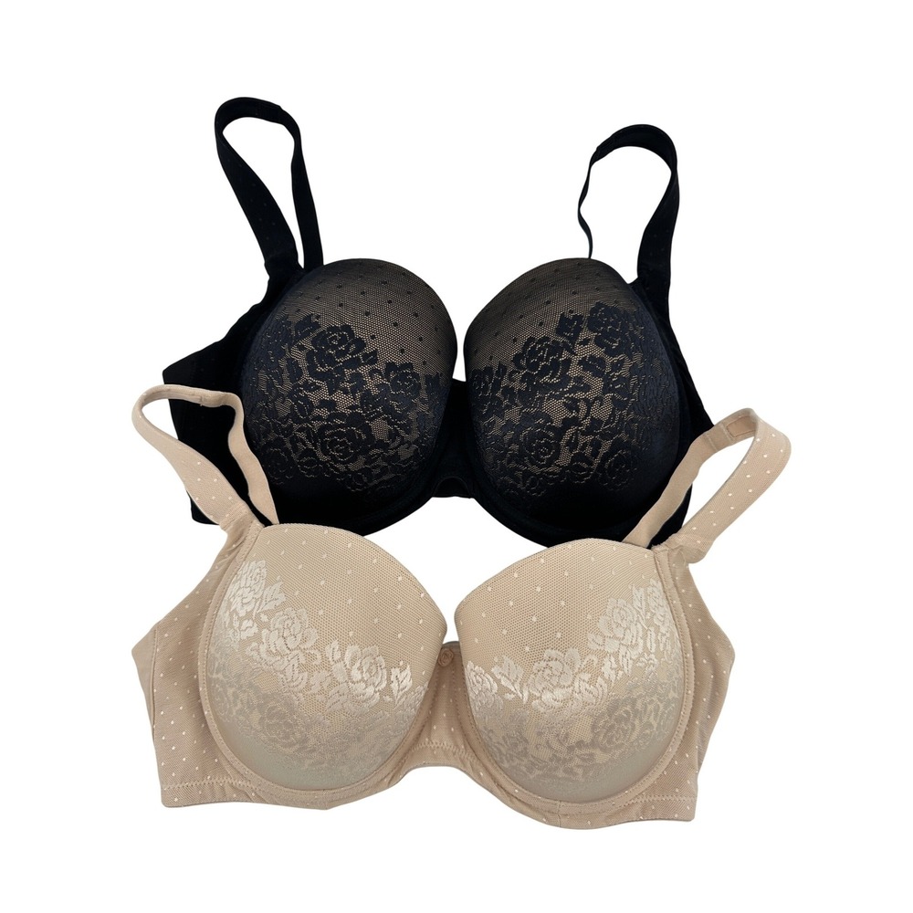 Soma Lace Overlay Bras in Black and Nude